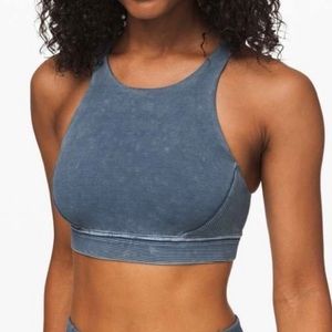 Lululemon Bob and Weave Bra Washed Night Diver Blue Size 8